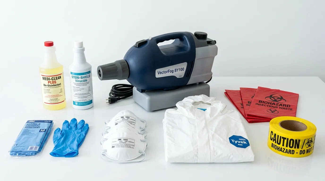 Professional biohazard remediation crew working in Saint Pete Beach